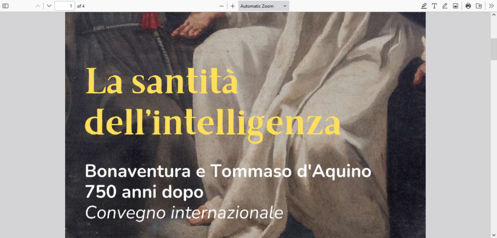 Bonaventure & Aquinas 750 years later: International Conference Dec. 5-7, 2024, Rome